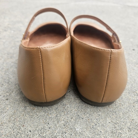 Vionic Alameda Brown Leather Square Toe Mary Jane Flats Shoes EU 42 US 11 - Picture 5 of 8